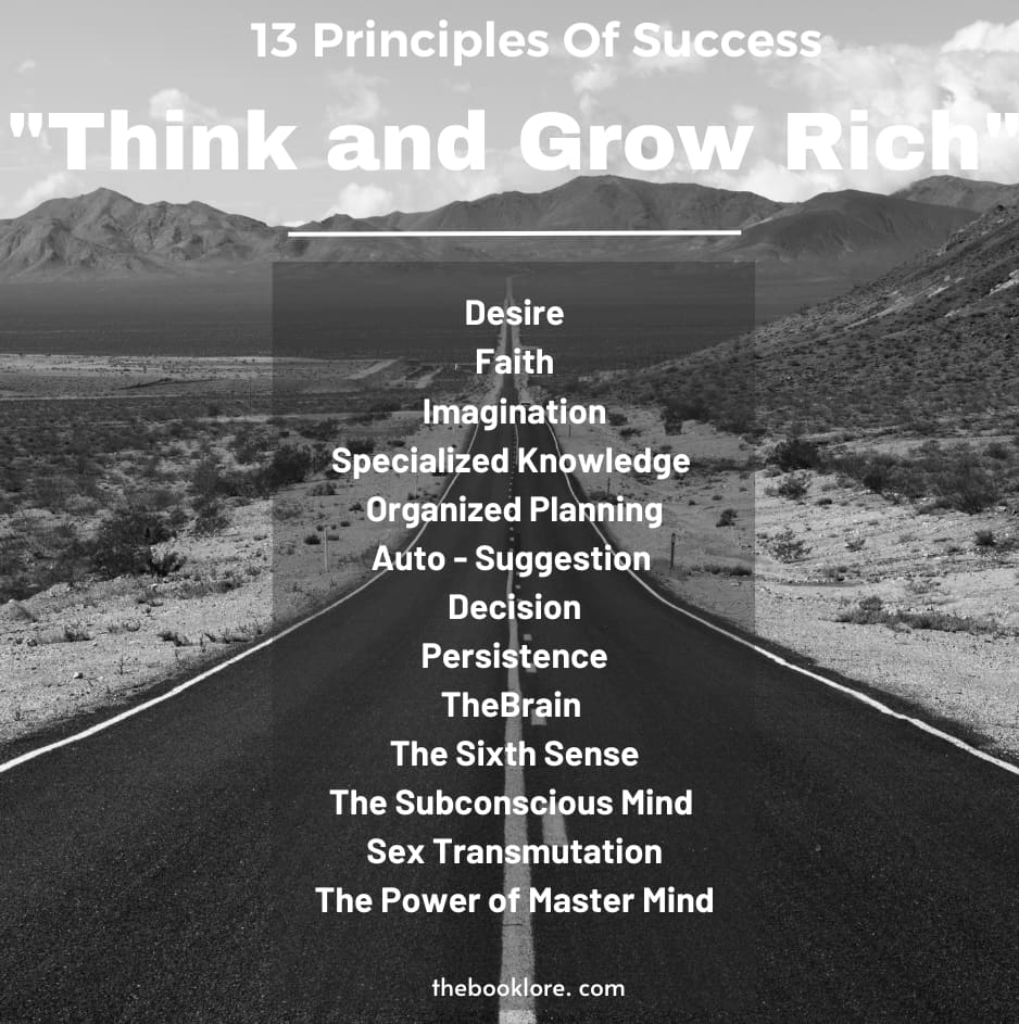 13 principles of Think and Grow Rich